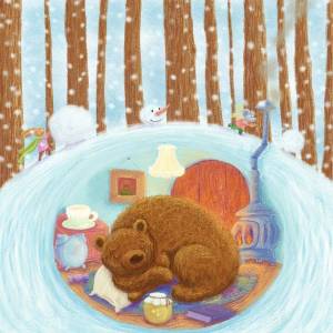 Раскраска медведь в берлоге для детей #13 #392181