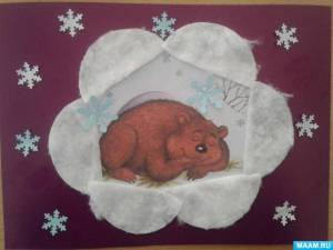 Раскраска медведь в берлоге для детей #32 #392200