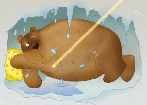 Раскраска медведь в берлоге для детей 2 3 лет #30 #392237