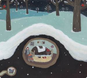 Раскраска медведь в берлоге зимой для детей #11 #392257