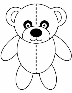 Раскраска медведь для детей 4 5 лет #37 #392358