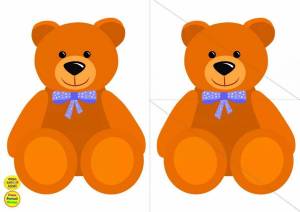 Раскраска медведь для детей для 3 лет #23 #392418