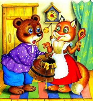 Раскраска медведь и лиса #29 #392463