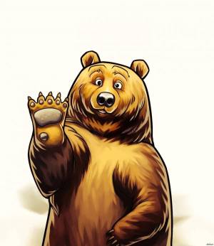 Раскраска медведь рисунок #22 #392532