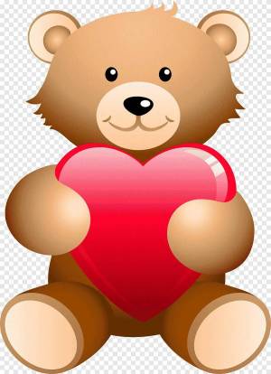 Раскраска медведь с сердечком #11 #392550