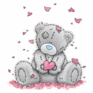 Раскраска медведь с сердечком #23 #392562