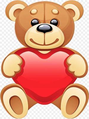 Раскраска медведь с сердечком #33 #392572
