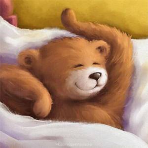 Раскраска медведь спит #11 #392624