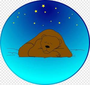 Раскраска медведь спит #30 #392643