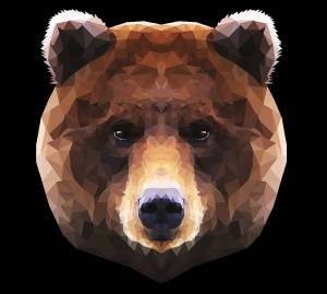 Раскраска медведя голова #10 #392777