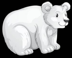 Раскраска медвежонок белый для детей #4 #392847