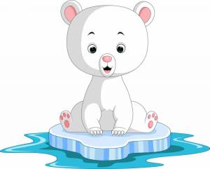 Раскраска медвежонок белый для детей #16 #392859