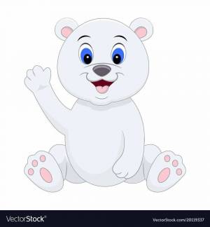 Раскраска медвежонок белый для детей #17 #392860