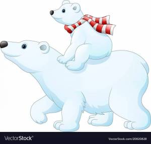 Раскраска медвежонок белый для детей #19 #392862