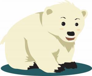 Раскраска медвежонок белый для детей #28 #392871