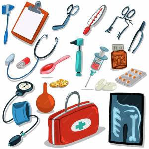 Раскраска медицинские инструменты для детей #13 #393161