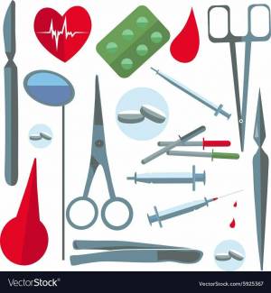 Раскраска медицинские инструменты для детей #20 #393168