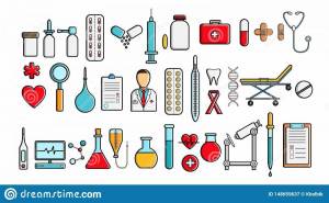 Раскраска медицинские инструменты для детей #35 #393183