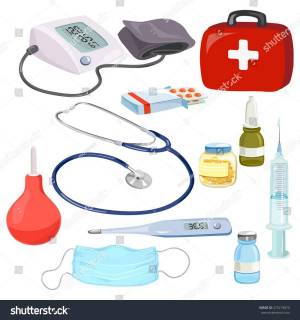 Раскраска медицинские инструменты для детей #37 #393185