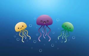 Раскраска медуза для детей #10 #393299