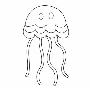 Раскраска медуза для детей #15 #393304