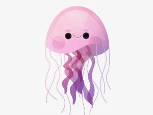 Раскраска медуза для детей #29 #393318