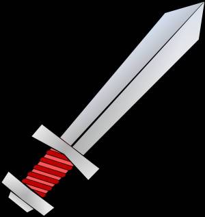 Раскраска меч для детей #12 #394871
