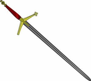 Раскраска меч для детей #13 #394872