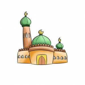 Раскраска мечеть для детей #4 #394890