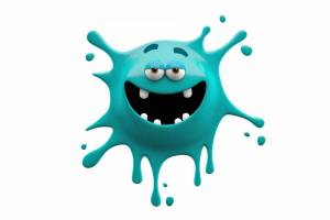 Раскраска микробы для детей #14 #395403