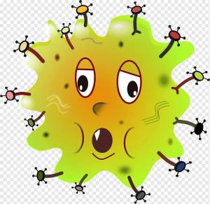 Раскраска микробы для детей #20 #395409