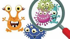 Раскраска микробы для детей #26 #395415