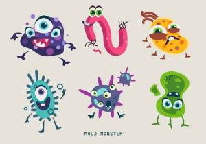 Раскраска микробы для детей #31 #395420