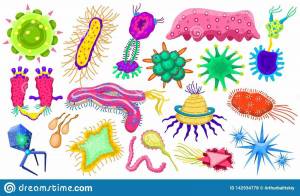 Раскраска микробы и бактерии для детей #8 #395434