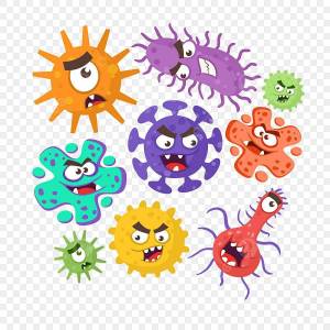 Раскраска микробы и бактерии для детей #11 #395437