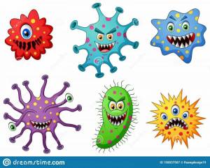Раскраска микробы и бактерии для детей #34 #395460