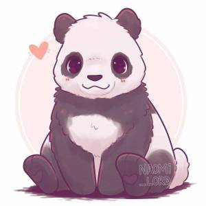 Раскраска милая панда #3 #395785