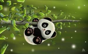Раскраска милая панда #8 #395790