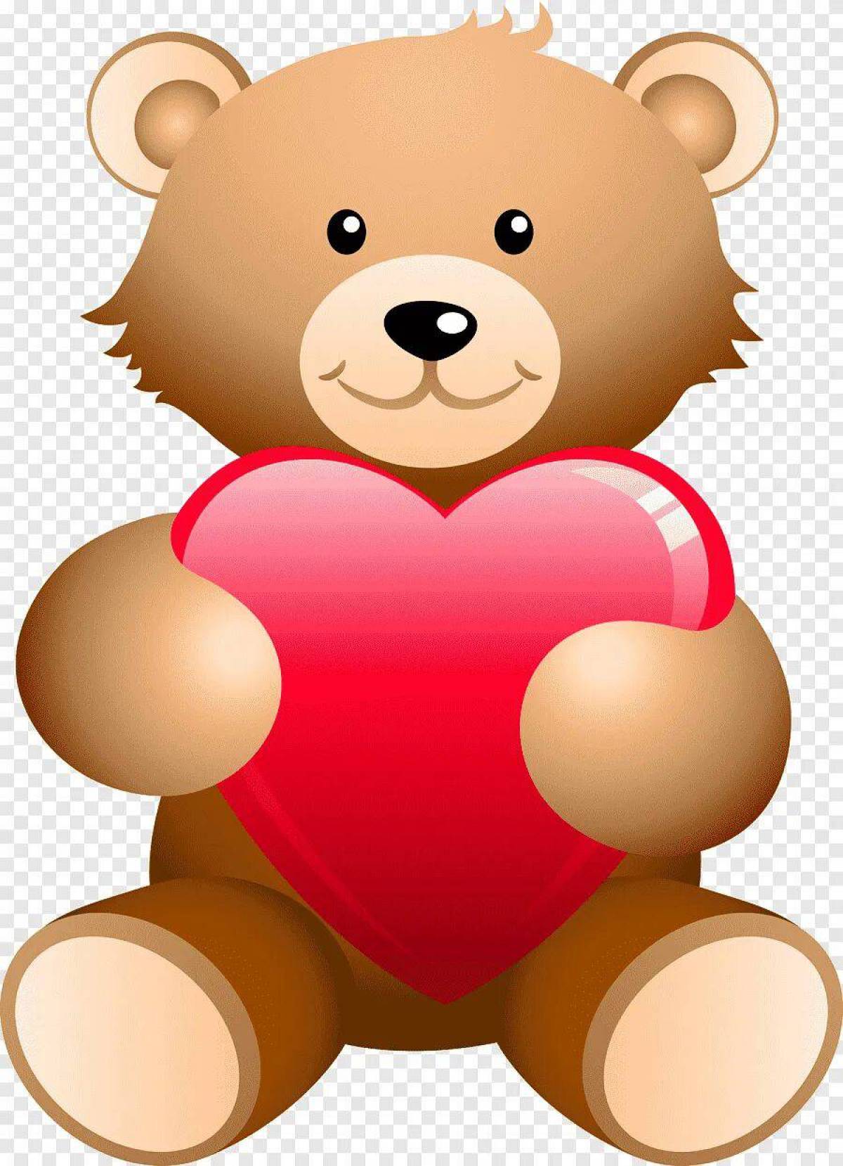 Медведь с сердечком #11