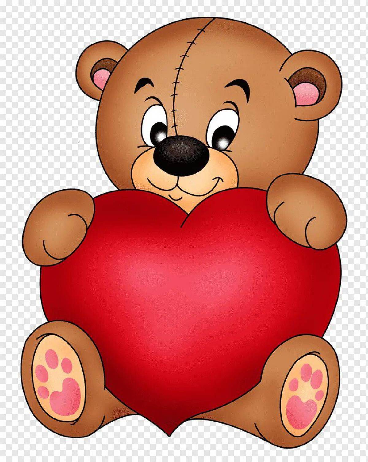 Медведь с сердечком #30