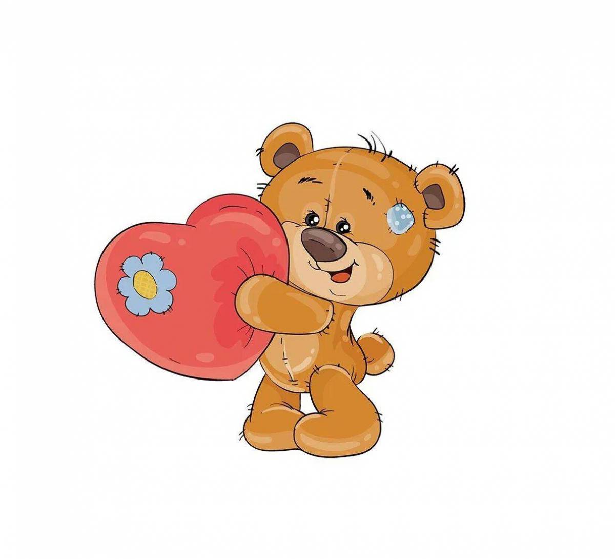 Медведь с сердечком #31