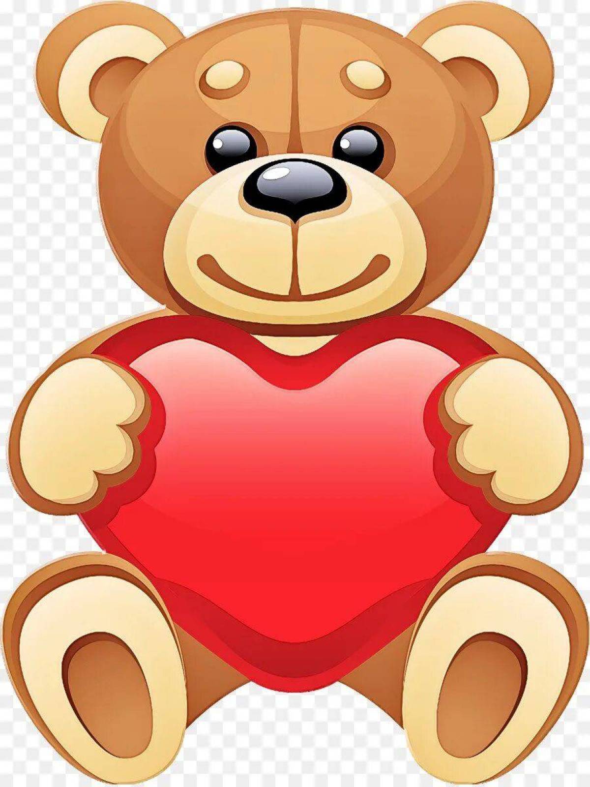 Медведь с сердечком #33