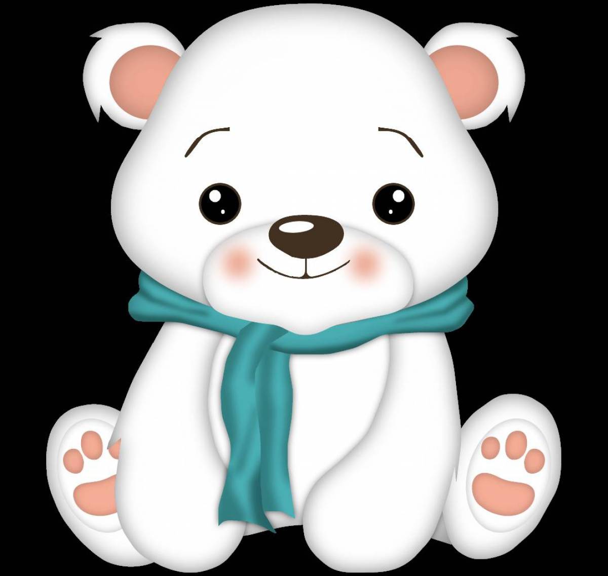 Медвежонок белый для детей #1