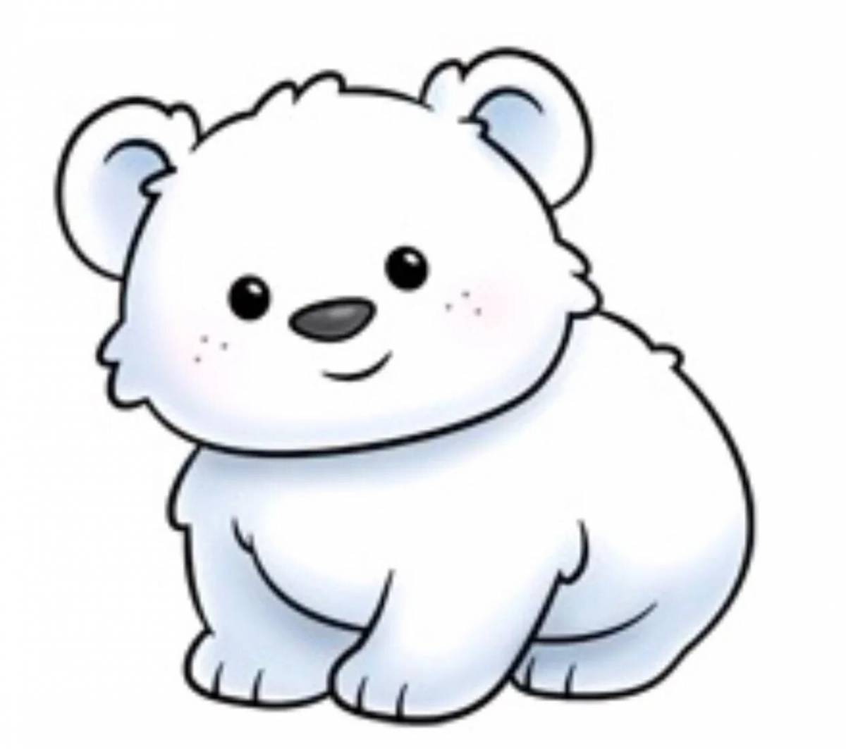 Медвежонок белый для детей #9