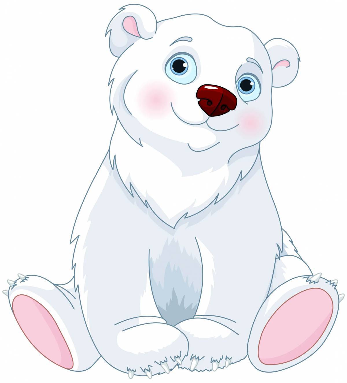 Медвежонок белый для детей #13