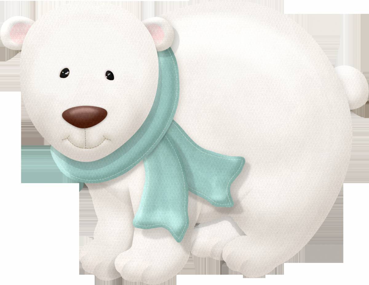 Медвежонок белый для детей #25
