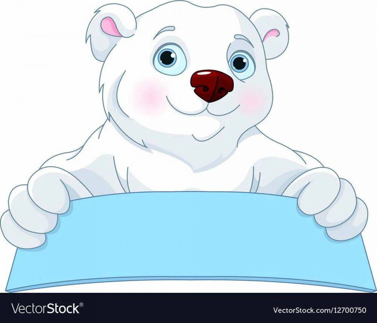 Медвежонок белый для детей #26