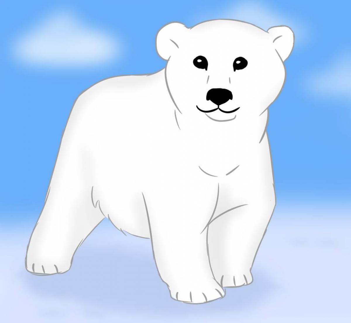 Медвежонок белый для детей #27