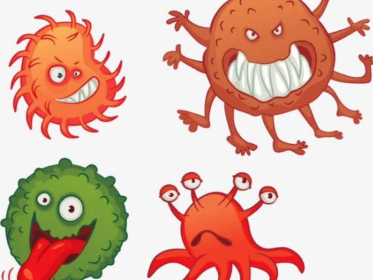 Микробы и бактерии для детей #1