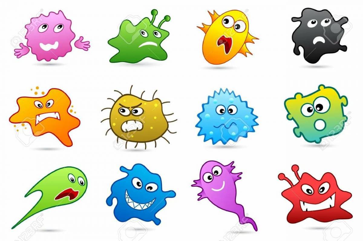 Микробы и бактерии для детей #3